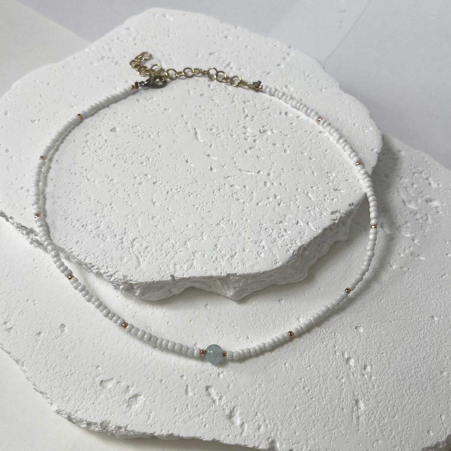 Sun Glitter Beaded Necklace