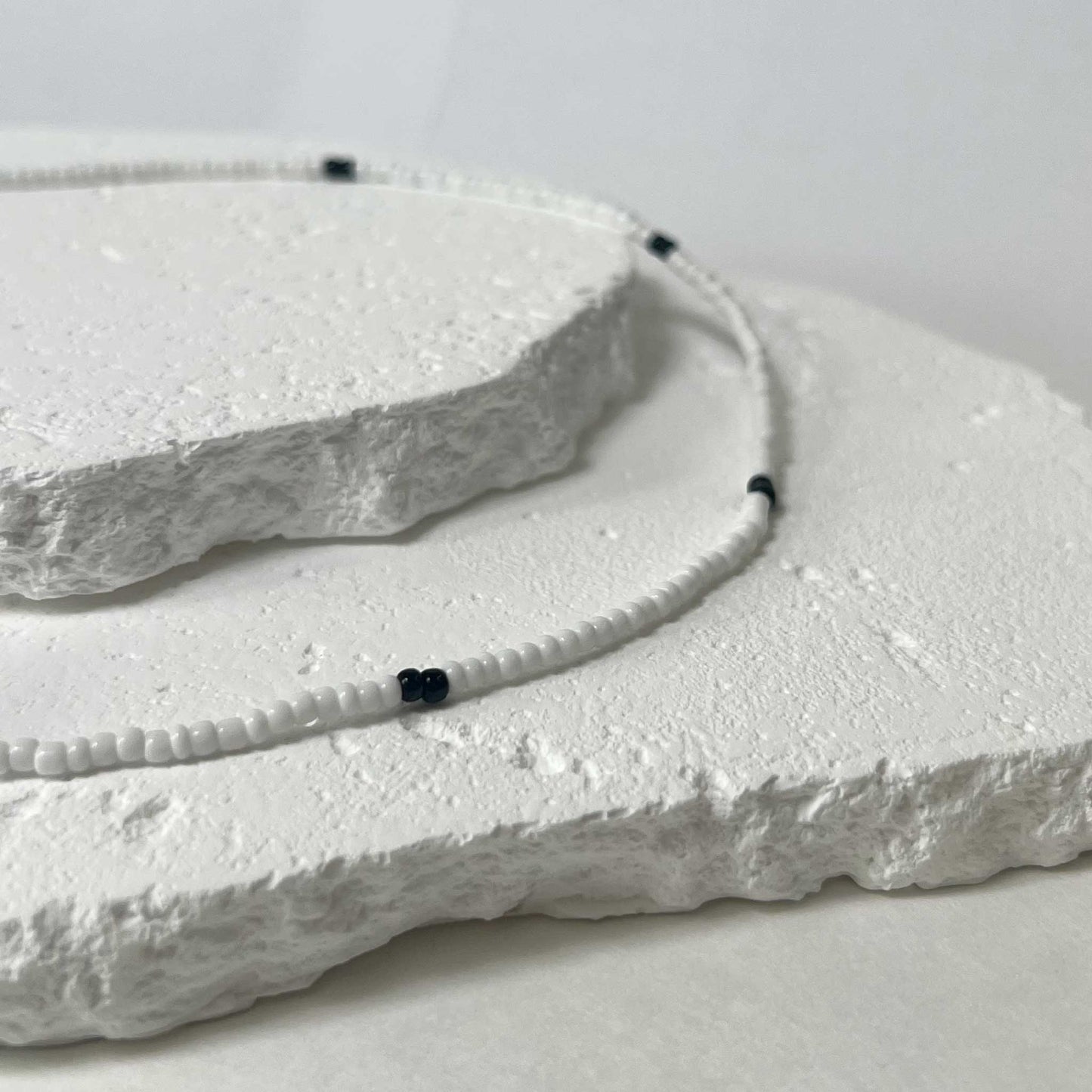 Monochrome Seed Bead Necklace