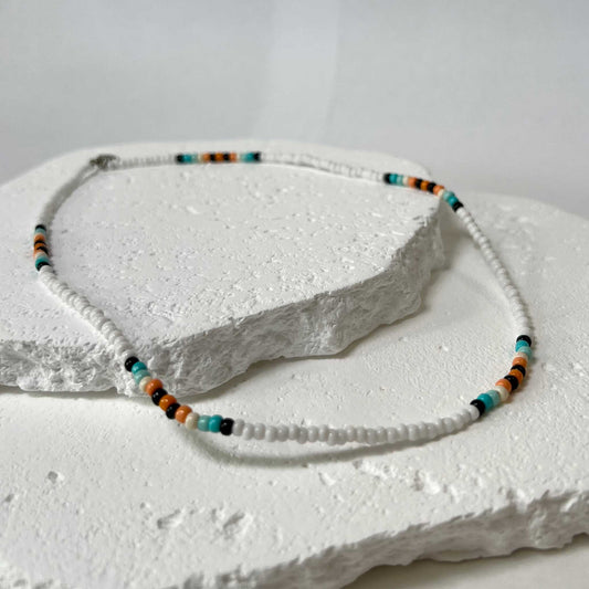 Surfboard Seed Bead Necklace